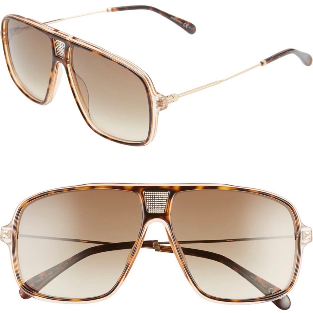 Givenchy shield navigator sunglasses